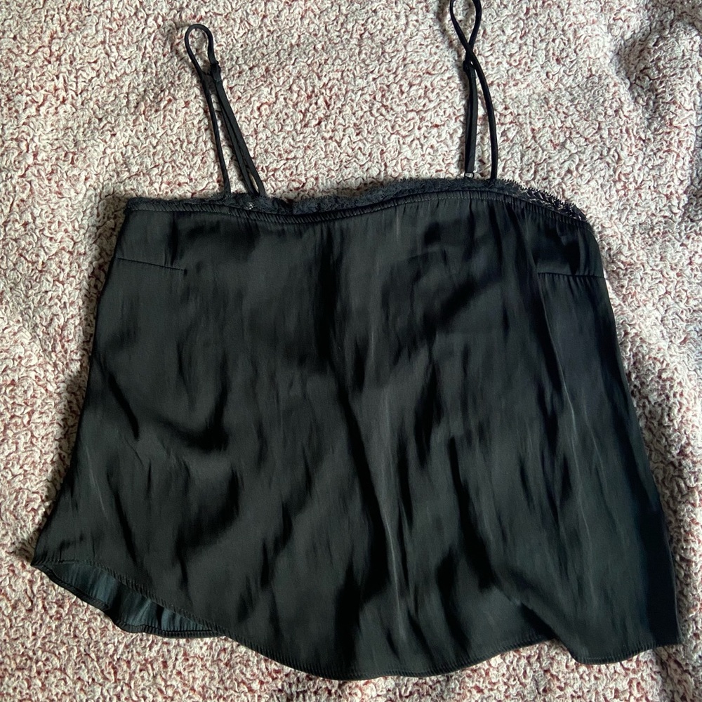 Free People Black Lace Tank